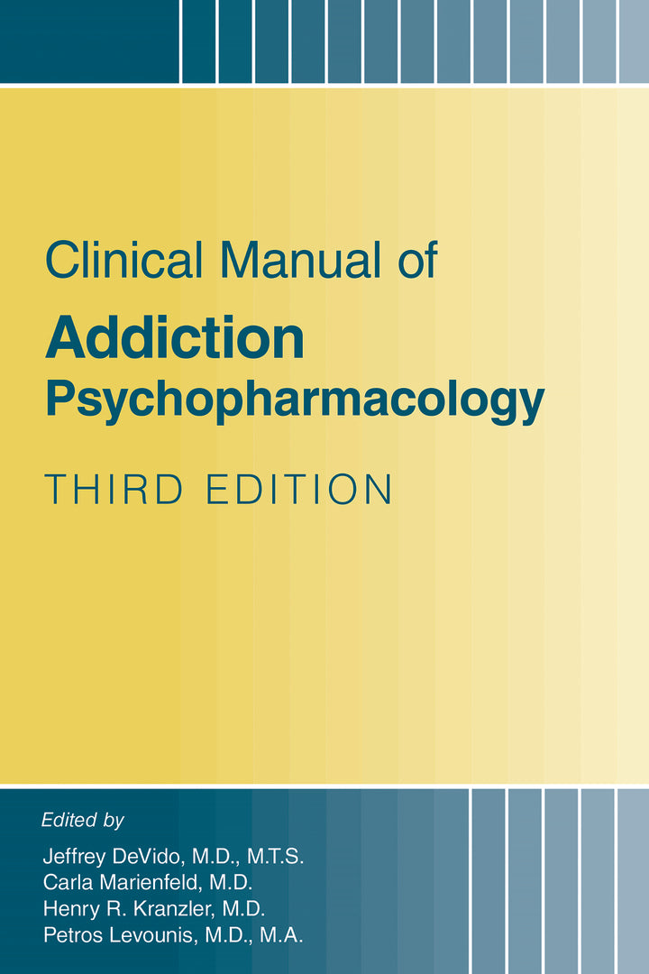 Cover image for Clinical Manual of Addiction Psychopharmacology ISBN 9781615374465